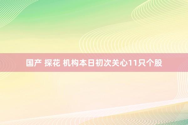 国产 探花 机构本日初次关心11只个股