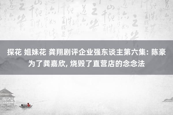 探花 姐妹花 龚翔剧评企业强东谈主第六集: 陈豪为了龚嘉欣， 烧毁了直营店的念念法