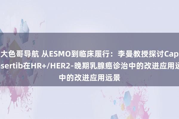 大色哥导航 从ESMO到临床履行：李曼教授探讨Capivasertib在HR+/HER2-晚期乳腺癌诊治中的改进应用远景