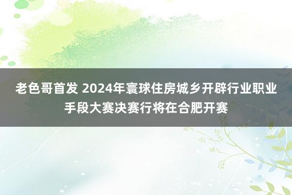 老色哥首发 2024年寰球住房城乡开辟行业职业手段大赛决赛行将在合肥开赛