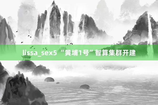 lissa_sex5 “黄埔1号”智算集群开建