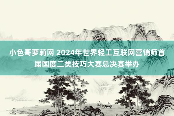 小色哥萝莉网 2024年世界轻工互联网营销师首届国度二类技巧大赛总决赛举办