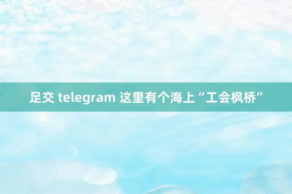 足交 telegram 这里有个海上“工会枫桥”