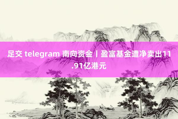 足交 telegram 南向资金丨盈富基金遭净卖出11.91亿港元